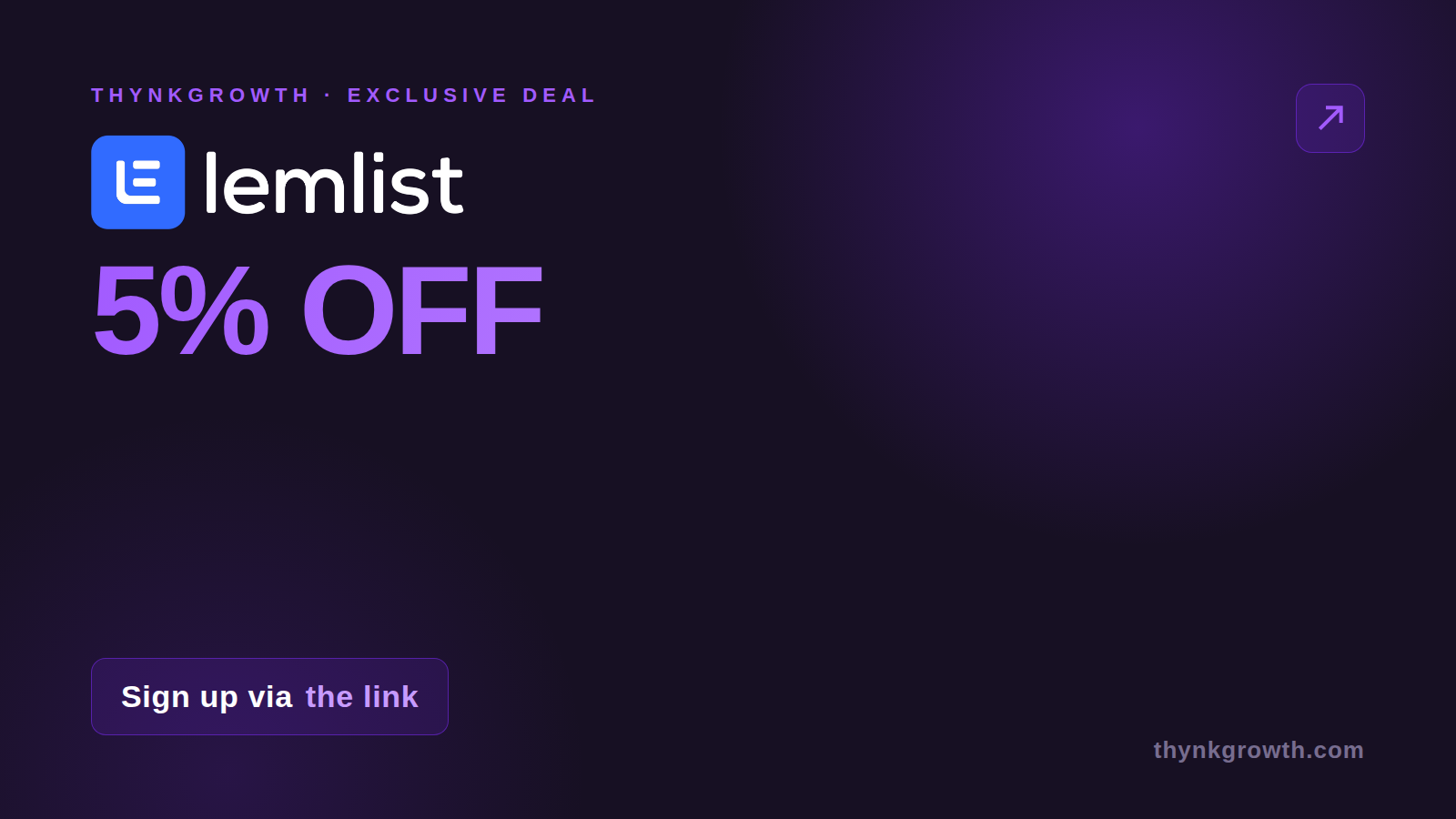 lemlist Discount: Get 5% Off When You Sign Up (2026)